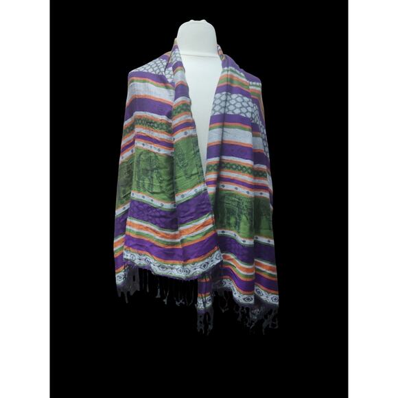Pashmina 100 percent cashmire Boho scarf shawl wrap - Picture 1 of 4